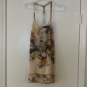floral Anthropologie slip dress